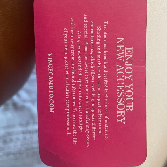 Vince Camuto Ike Tote Triple Compartment Handbag Hobo and Matching Wristlet - Picture 6 of 6